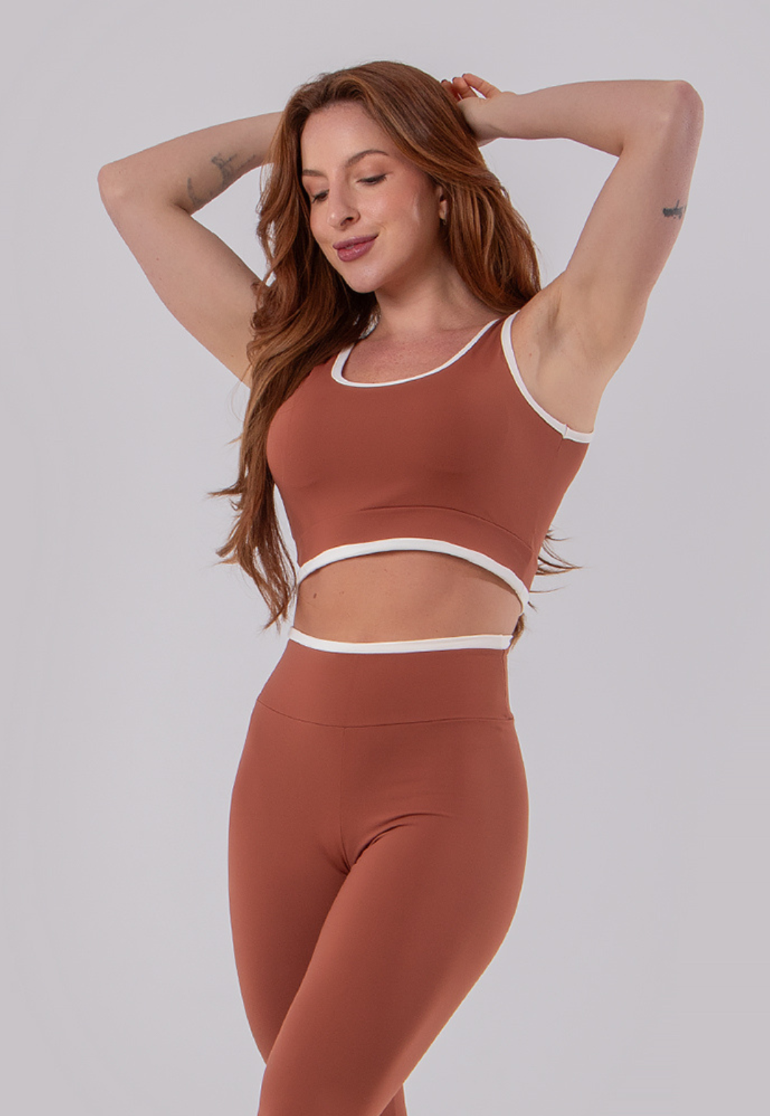 TOP FEMININO SPECIALE POLIAMIDA MARROM