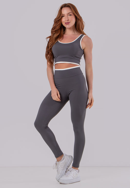 CALÇA LEGGING FEMININA SPECIALE POLIAMIDA CHUMBO